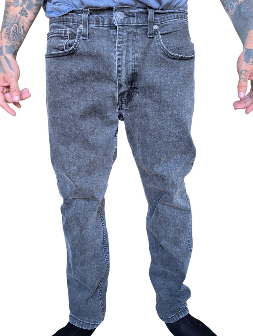 Levi's 502 Regular Taper Jeans Faded Black Wash W34 L29